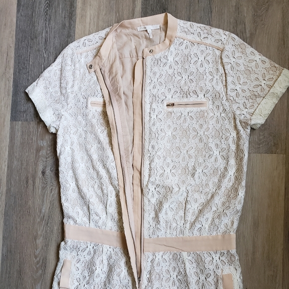 Maje Clarisse Creme Lace Romper - Picture 12 of 15